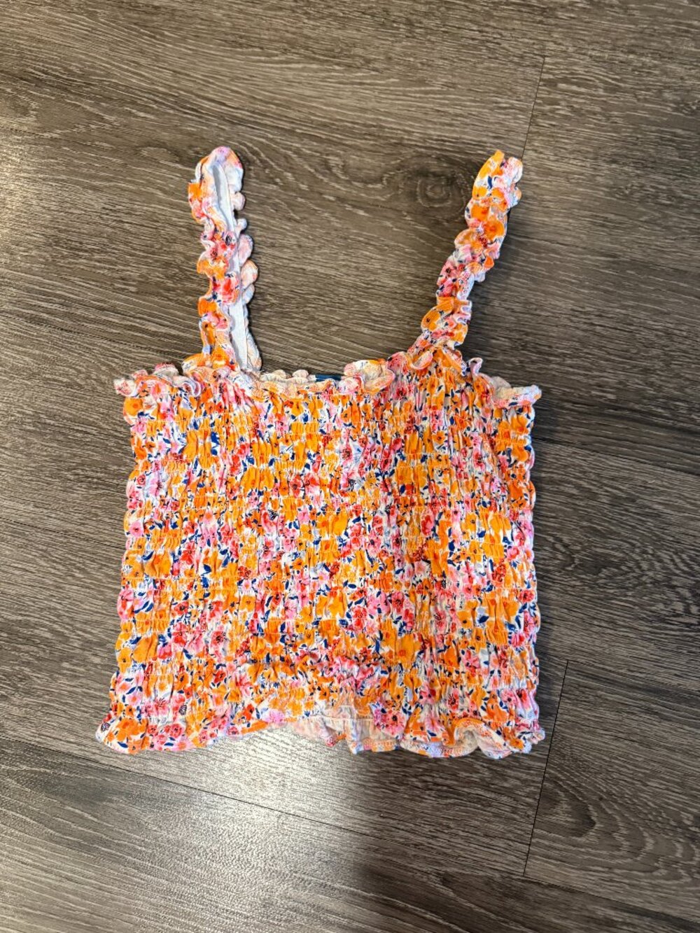 Old Navy Cropped Tank Size S Multi-Color Floral